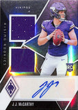 JJ McCarthy 2024 Panini Phoenix Dual Jersey Auto #107/125