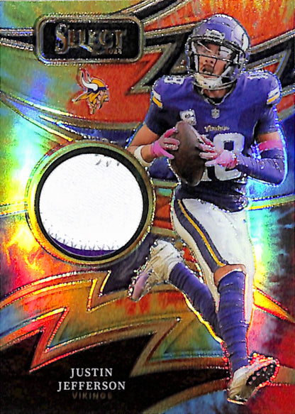 Justin Jefferson 2024 Panini Select Sparks Tie-Dye Patch #3/25