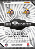 JJ McCarthy + Dallas Turner 2024 Panini Illusions Dual Patch Auto #38/99