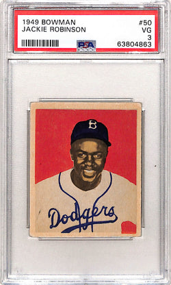 Jackie Robinson 1949 Bowman #50 PSA 3 Very Good