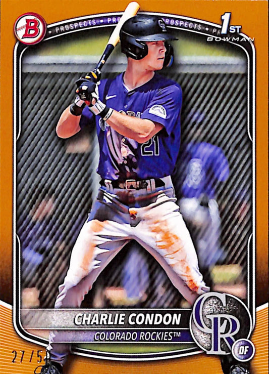 Charlie Condon 2025 Bowman Gold 1st Bowman #27/50