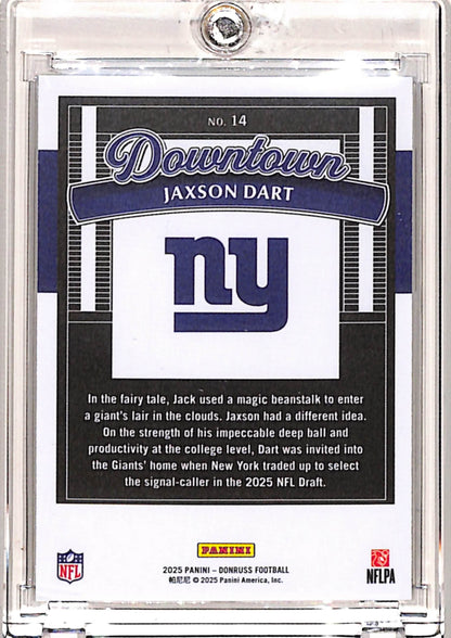 Jaxson Dart 2025 Panini Donruss Downtown Rookie