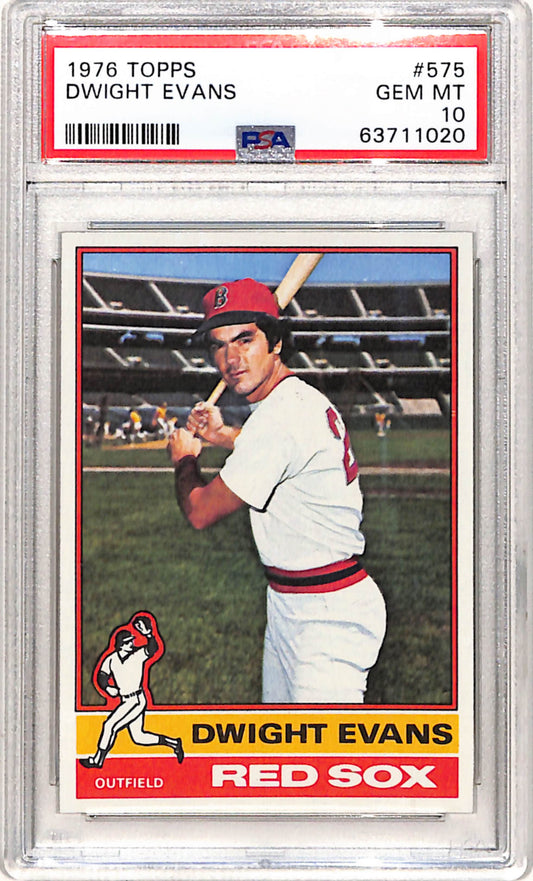 Dwight Evans 1976 Topps #575 PSA 10 Gem Mint
