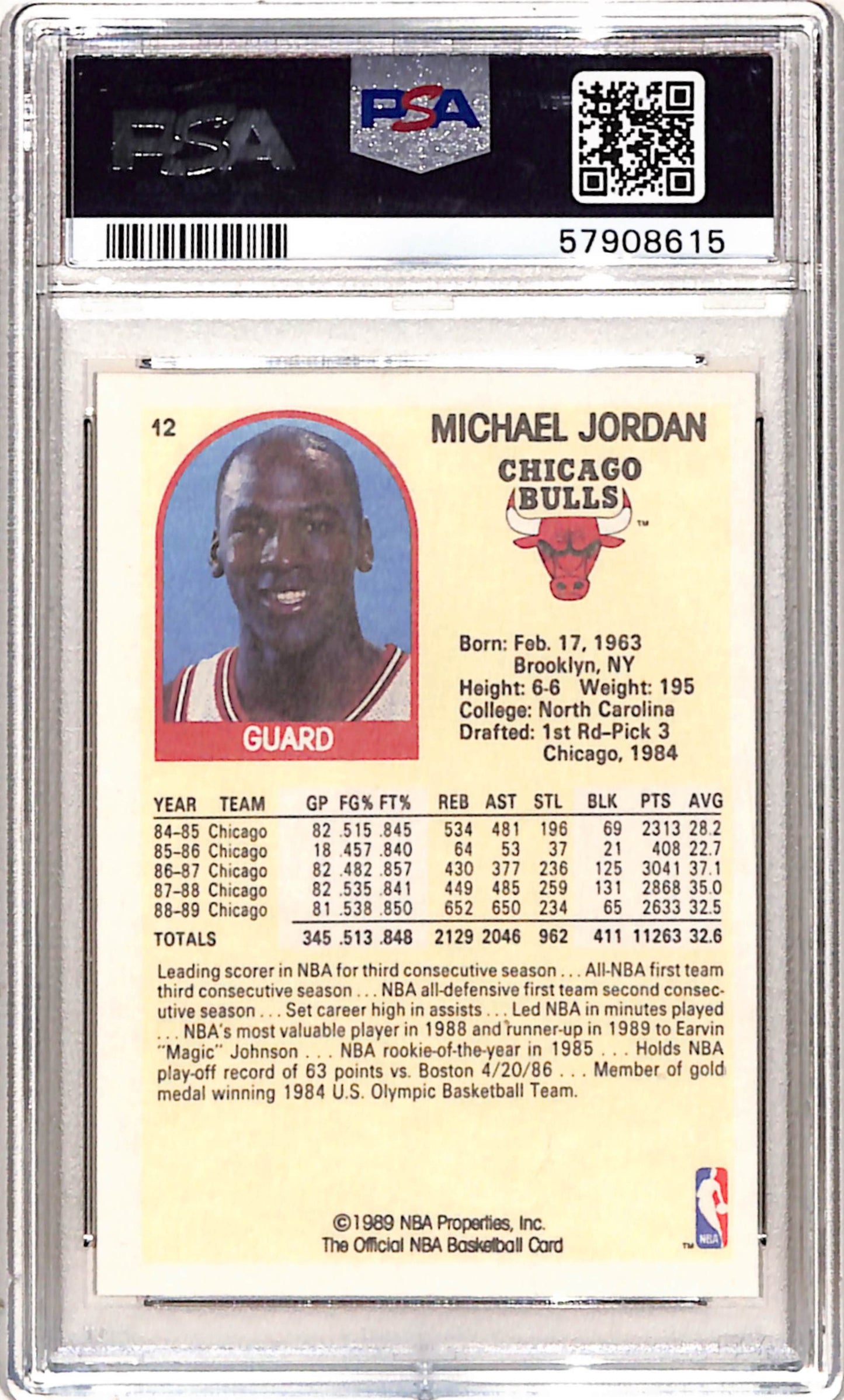 Michael Jordan 1990 Hoops Superstars #12 PSA 10 Gem Mint
