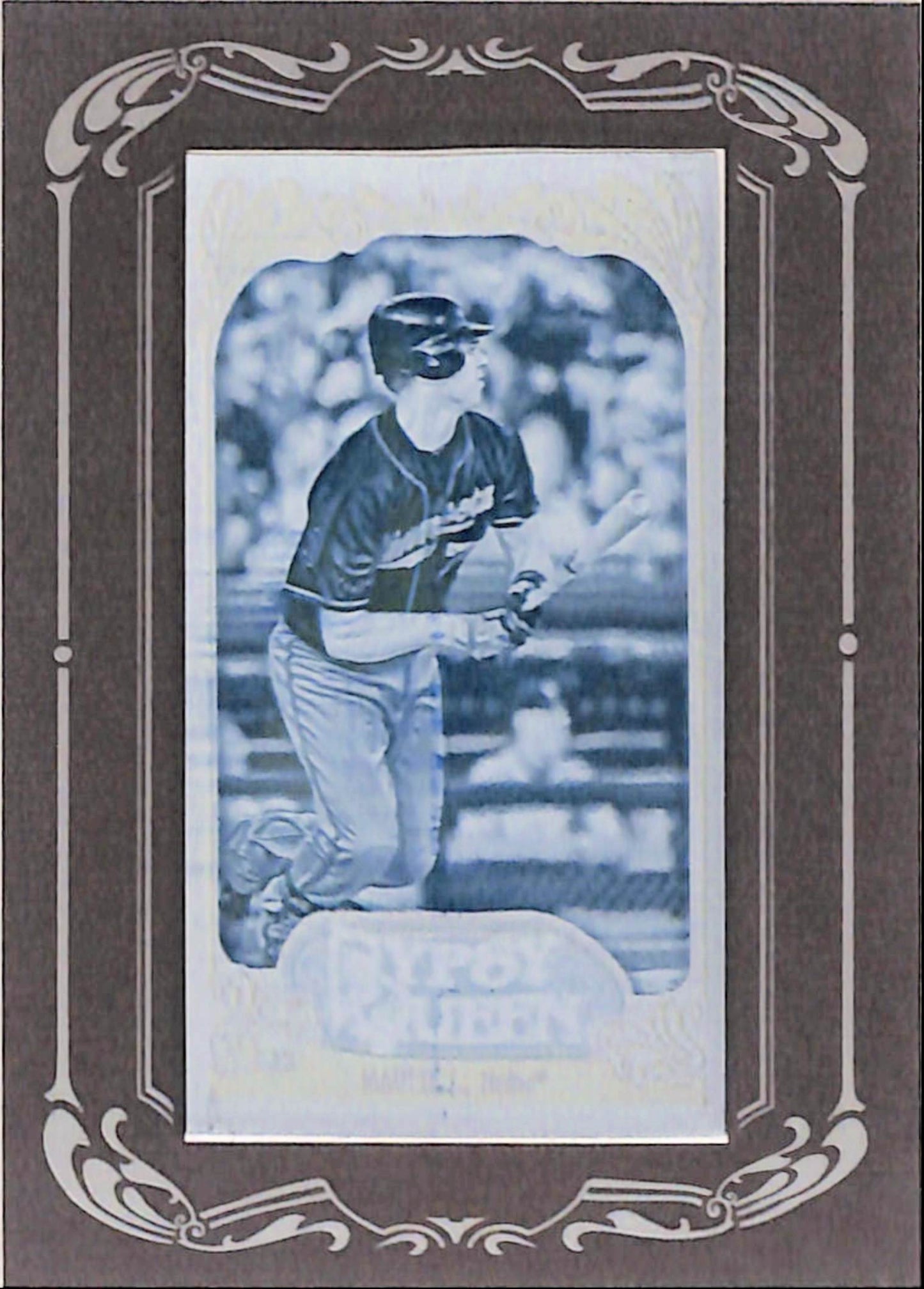 Joe Mauer 2012 Topps Gypsy Queen 1/1 Cyan Printing Plate