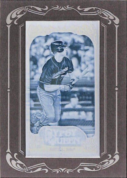 Joe Mauer 2012 Topps Gypsy Queen 1/1 Cyan Printing Plate