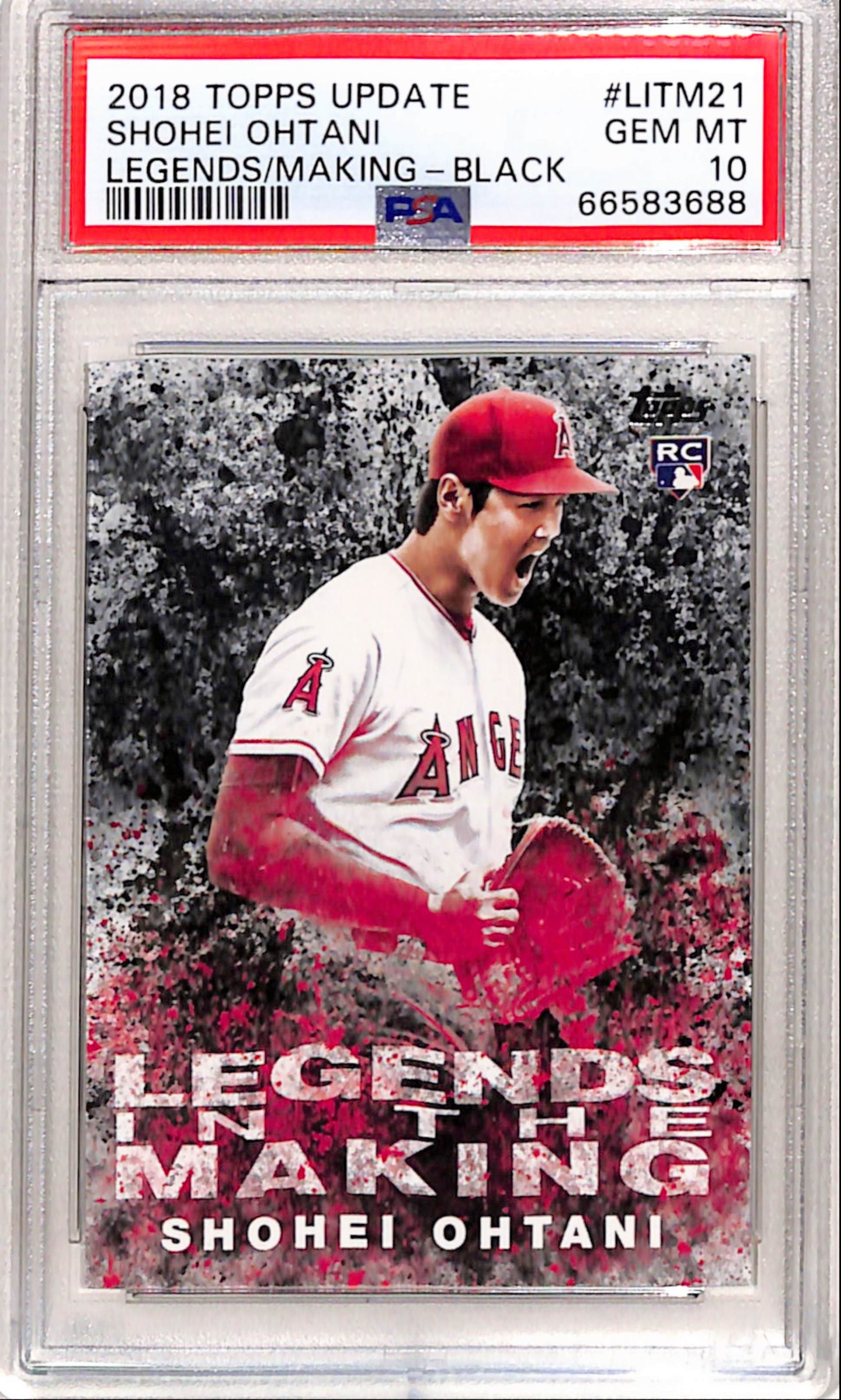Shohei Ohtani 2018 Topps Update Legends In The Making Black PSA 10 Gem Mint