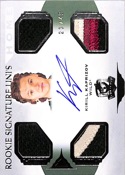 Kirill Kaprizov 2020 Upper Deck The Cup Rookie Signatures Home Patch Auto #23/49