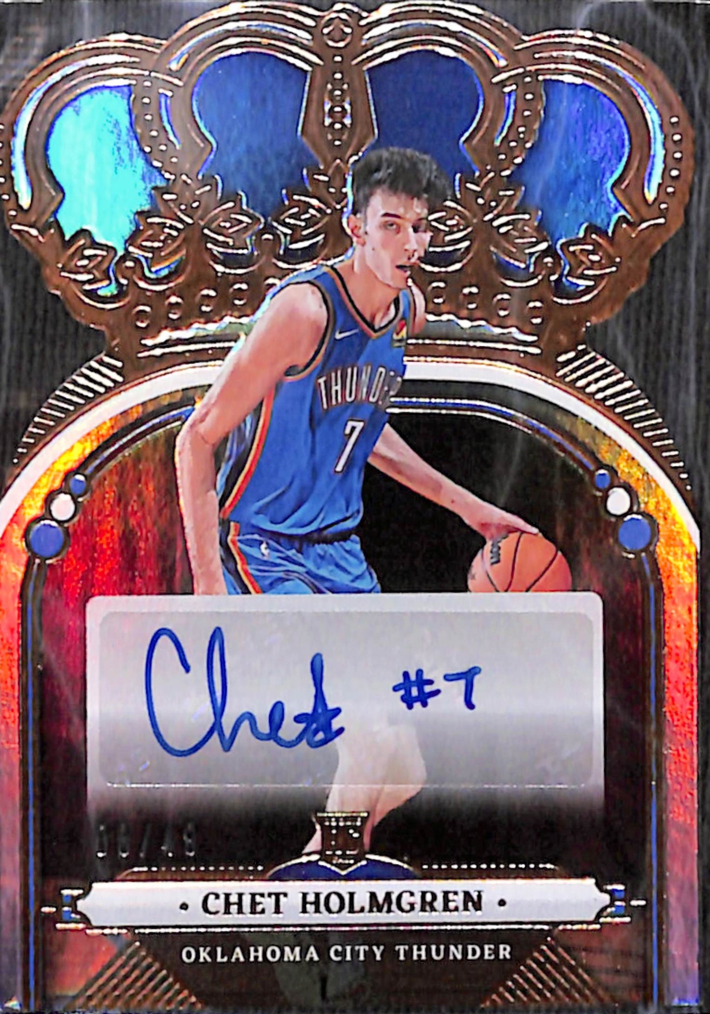 Chet Holmgren 2022 Panini Crown Royale Die-Cut Auto Rookie #8/49