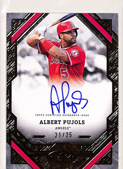 Albert Pujols 2025 Topps Tier One Gold Autograph #21/25
