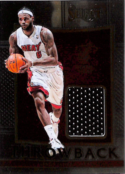 LeBron James 2015 Panini Select Throwback Game-Worn Jersey #148/149