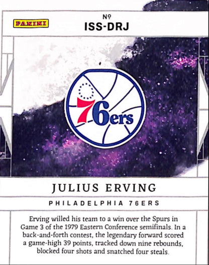 Julius Erving 2023 Panini Impeccable Stars Autograph #3/25