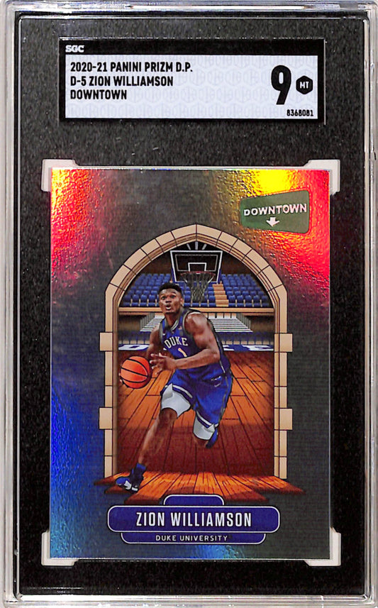 Zion Williamson 2020 Panini Prizm Draft Downtown SGC 9 Mint