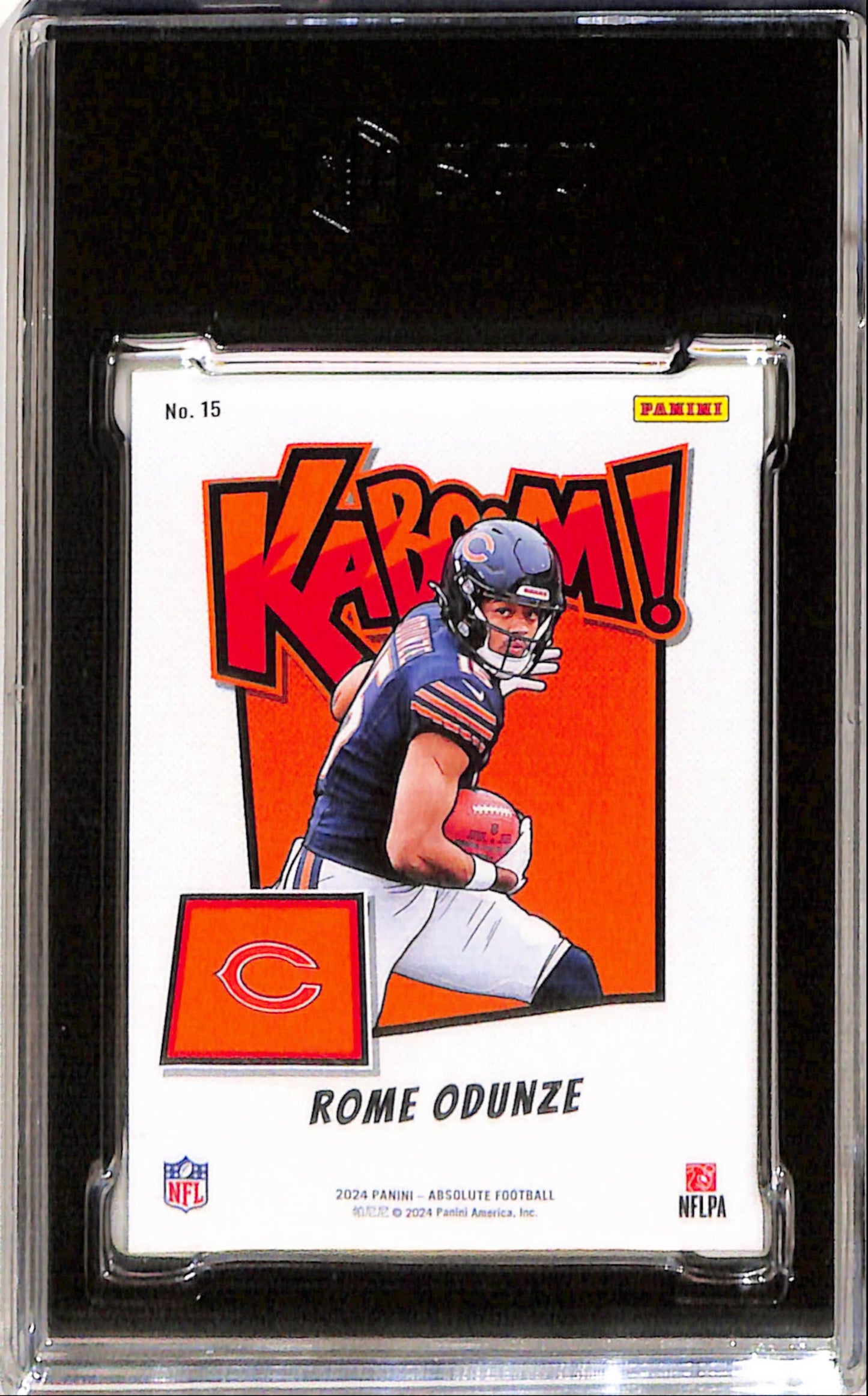 Rome Odunze 2024 Panini Absolute Rookie Kaboom SGC 10 Gem Mint