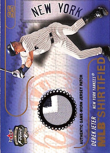 Derek Jeter 2003 Fleer Focus MLB Shirtified Game-Worn Patch #197/200