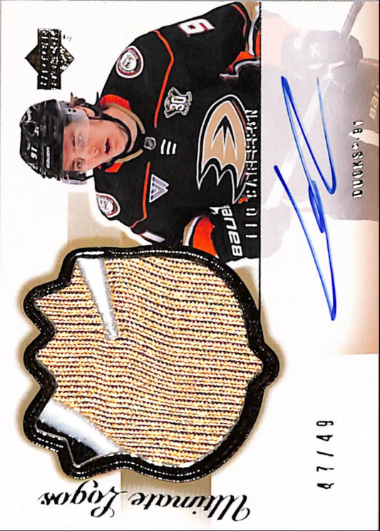Leo Carlsson 2024 Upper Deck Ultimate Collection Ultimate Logos Patch Auto #47/49