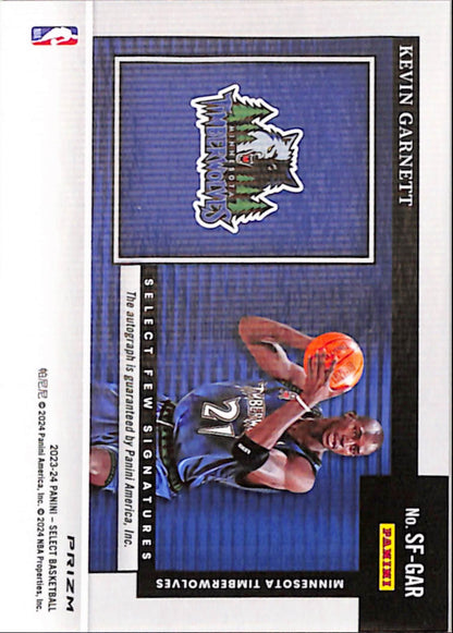 Kevin Garnett 2023 Select Few Signatures Autograph