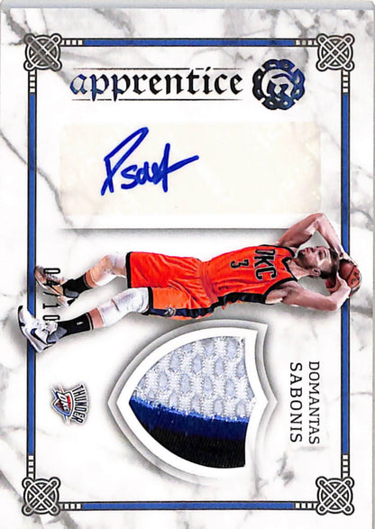 Domantas Sabonis 2016 Panini Excalibur Apprentice Patch Autograph #4/10