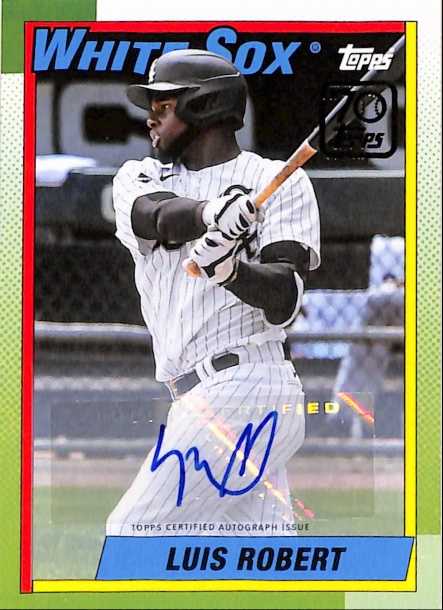 Luis Robert 2021 Topps 70th Anniversary Auto #4/10