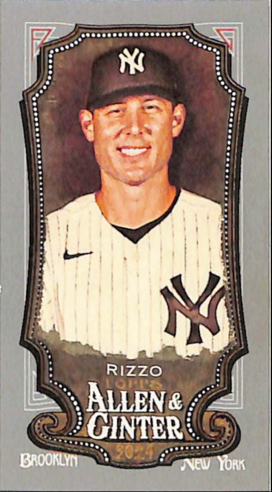 Anthony Rizzo 2024 Topps Allen and Ginter Platinum Mini 1/1