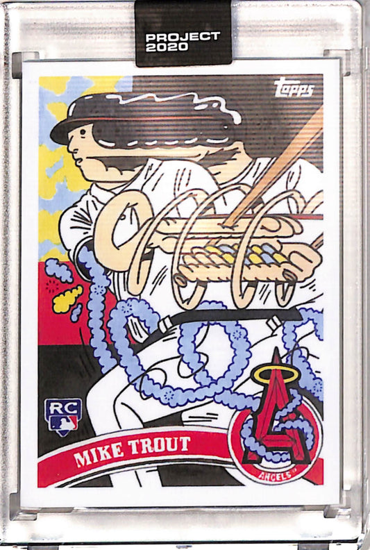 Mike Trout 2020 Topps Project 2020 Ermsy 2011 Topps Update