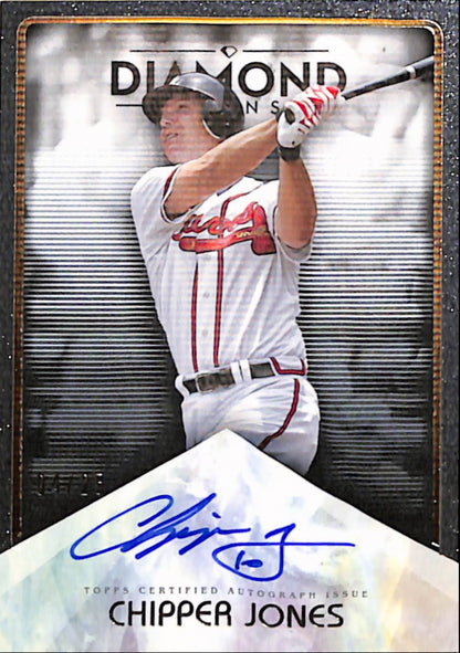 Chipper Jones 2023 Topps Diamond Icons Autograph #4/25