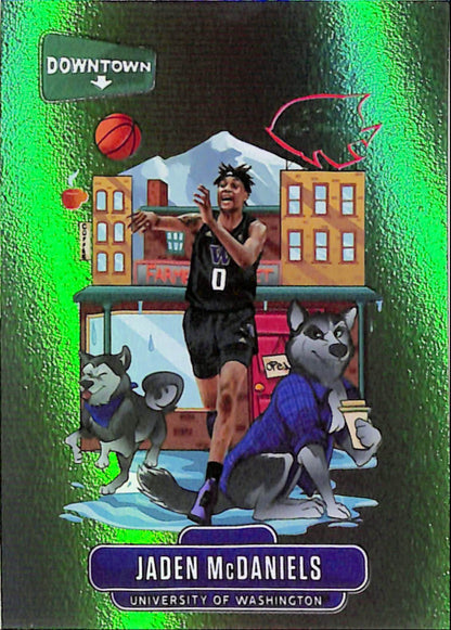 Jaden McDaniels 2020 Panini Prizm Draft Downtown Rookie
