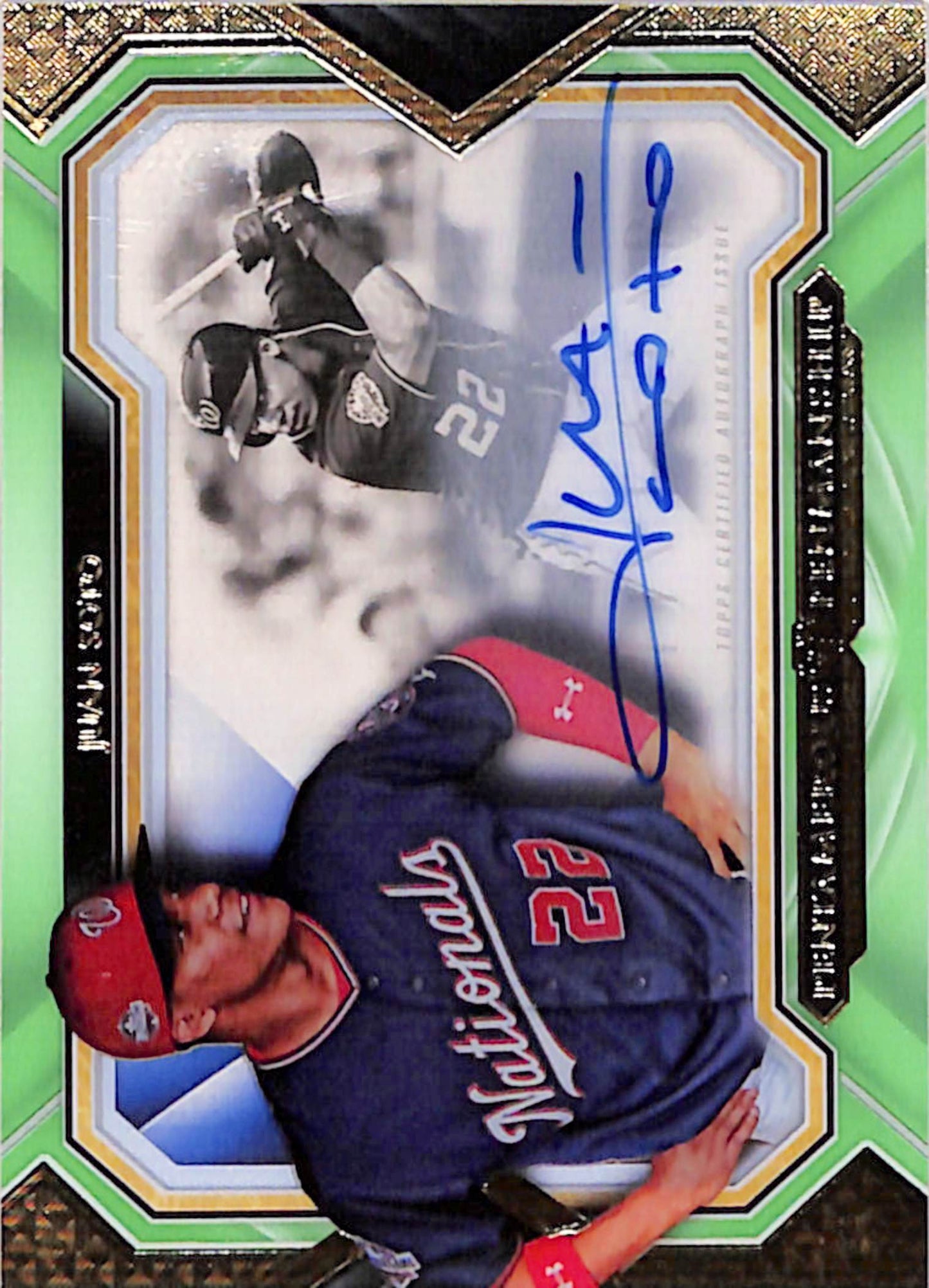 Juan Soto 2019 Topps Tier One Pentamerous Penmanship Auto #7/10