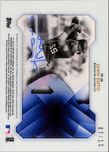 Juan Soto 2019 Topps Tier One Pentamerous Penmanship Auto #7/10