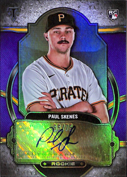 Paul Skenes 2024 Topps Triple Threads Purple Auto Rookie #66/75