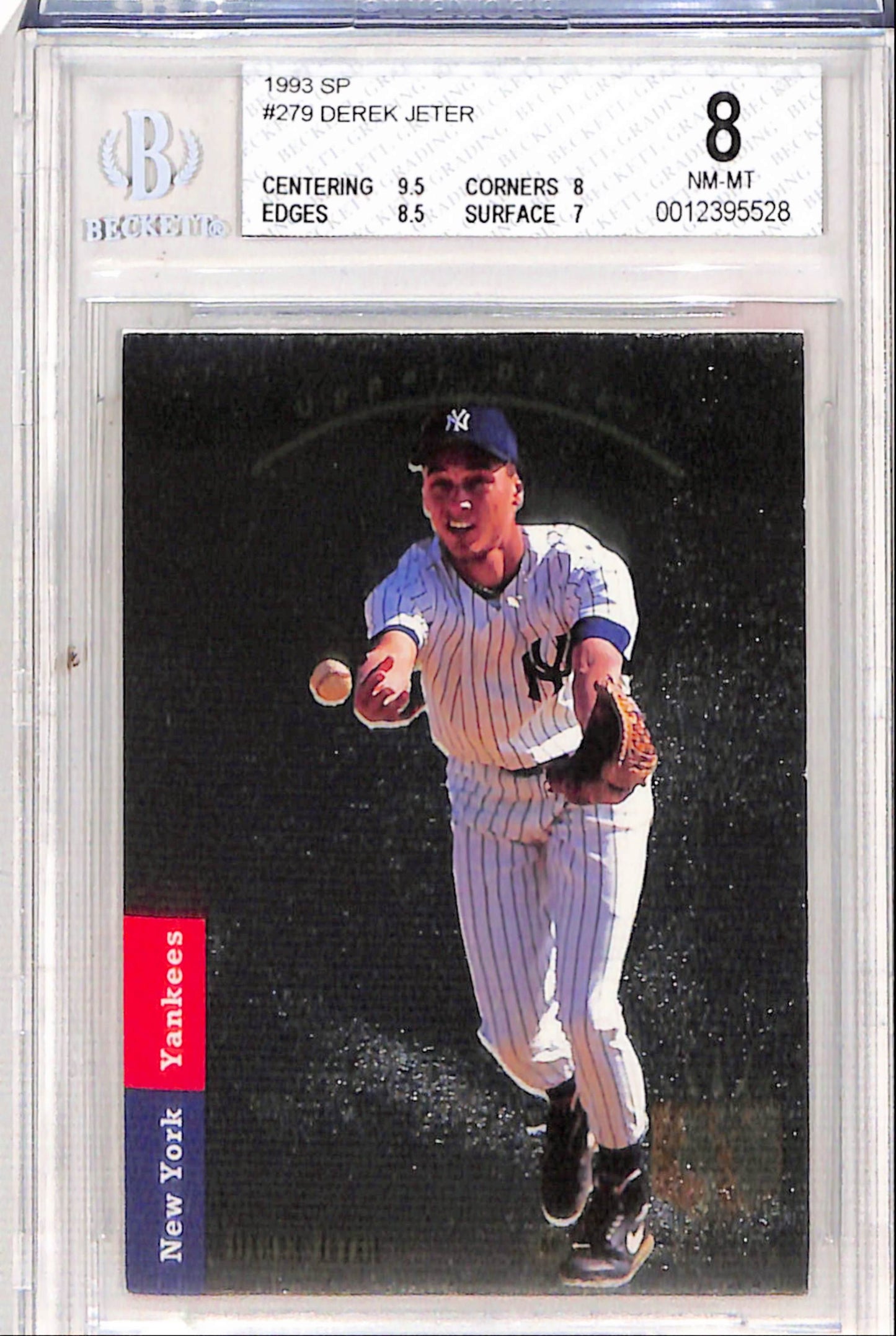 Derek Jeter 1993 Upper Deck SP Rookie #279 BGS 8 Nm-Mint 5528