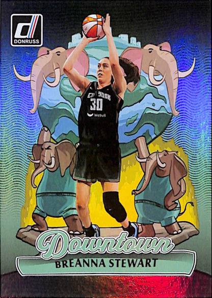 Breanna Stewart 2025 Panini Donruss WNBA Downtown