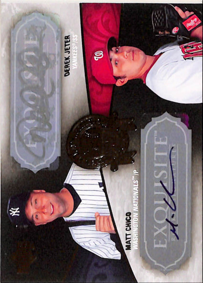 Derek Jeter + Matt Chico 2007 Upper Deck Exquisite Rookie Signatures Dual #1/2
