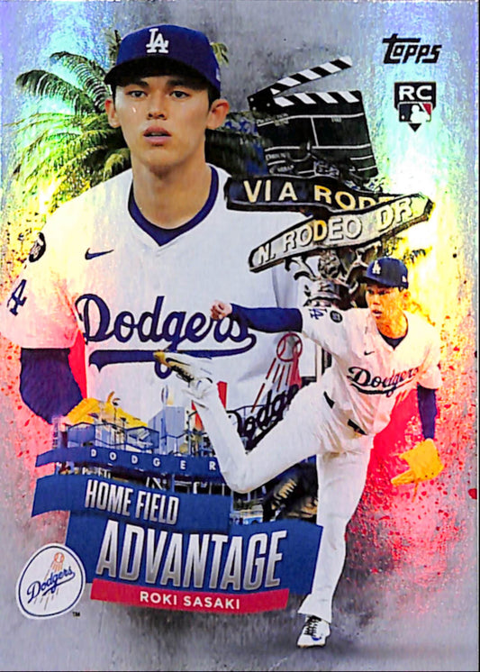 Roki Sasaki 2025 Topps Home Field Advantage Rookie