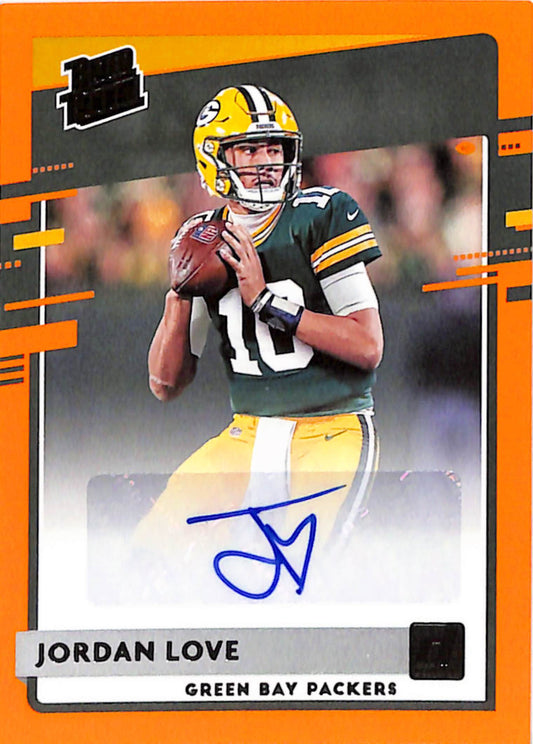 Jordan Love 2020 Donruss Rookie Orange Autograph