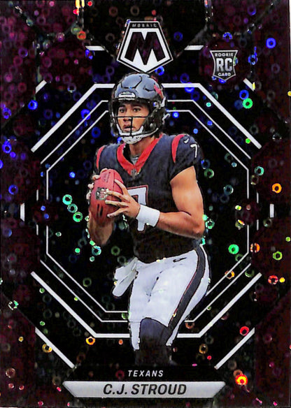 CJ Stroud 2023 Panini Mosaic Rookie #282 Purple Disco #46/50