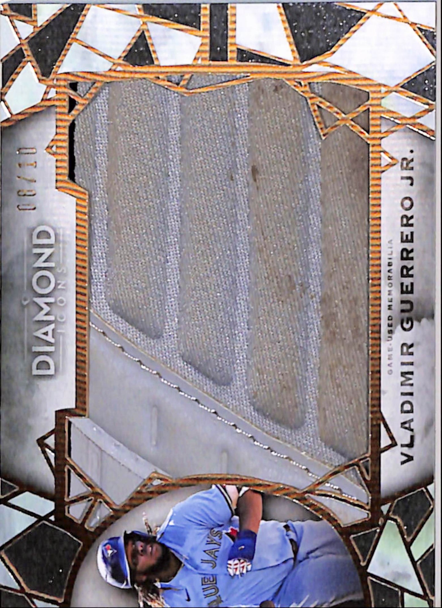 Vladimir Guerrero Jr. 2022 Topps Diamond Icons Preeminent Pieces Jumbo Shoe Relic #8/10