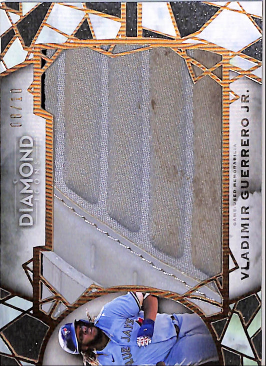 Vladimir Guerrero Jr. 2022 Topps Diamond Icons Preeminent Pieces Jumbo Shoe Relic #8/10