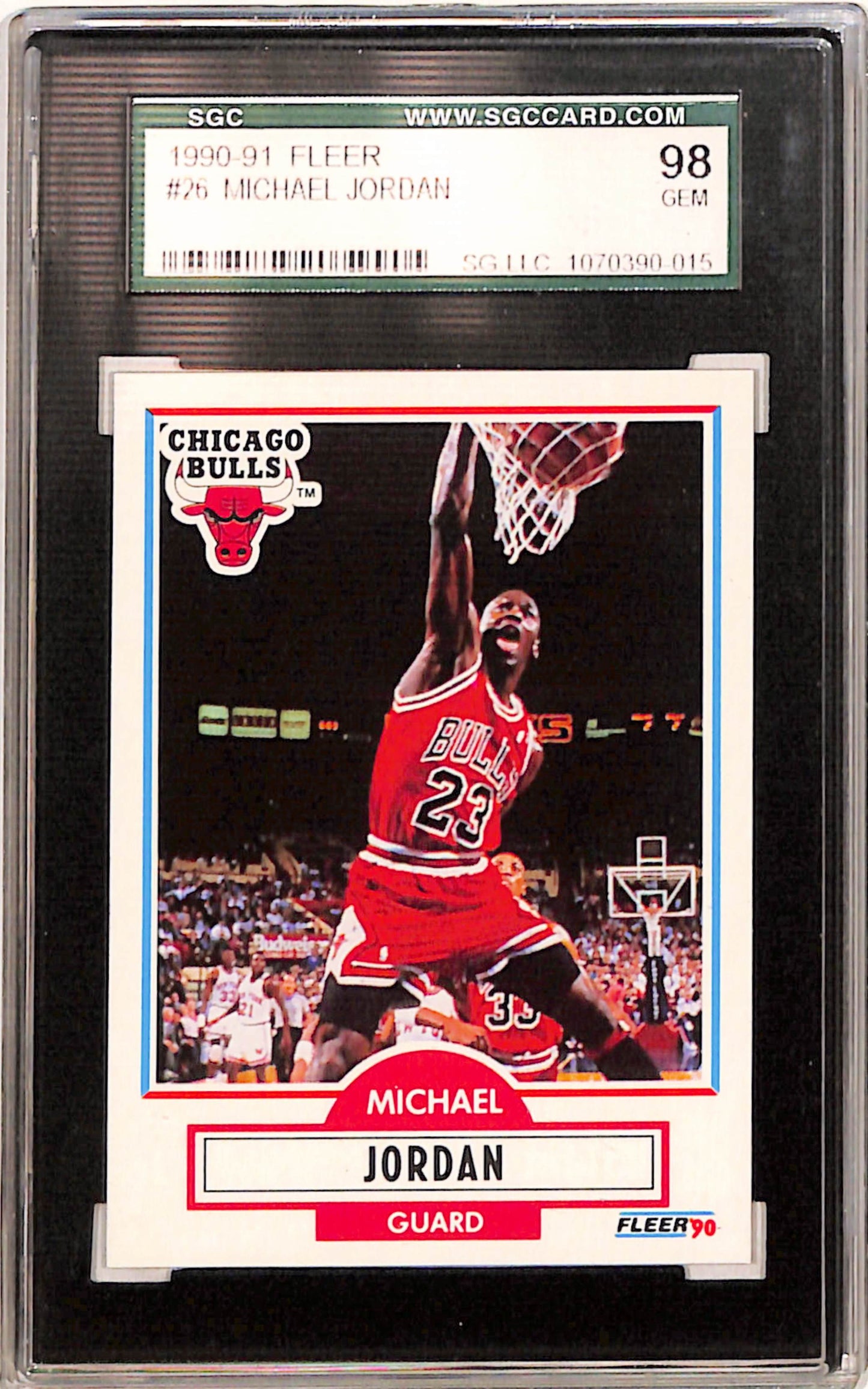 Michael Jordan 1990 Fleer #26 SGC 10 Gem Mint