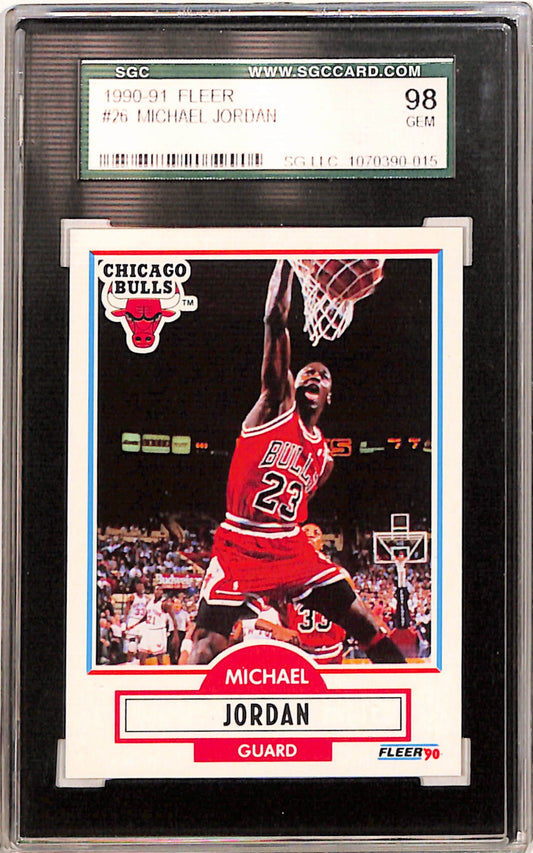 Michael Jordan 1990 Fleer #26 SGC 10 Gem Mint