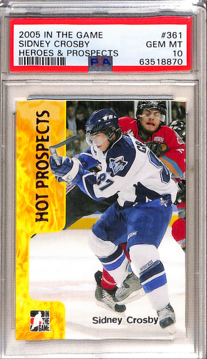 Sidney Crosby 2015 In the Game Heroes and Prospects Rookie #361 PSA 10 Gem Mint