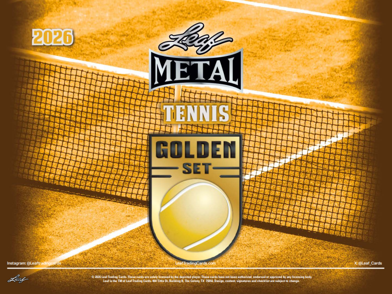 2026 Leaf Metal Golden Set Tennis Hobby Box