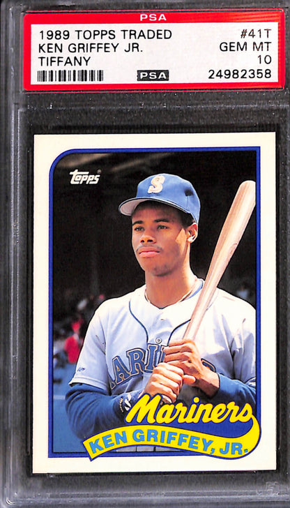 Ken Griffey Jr 1989 Topps Traded Tiffany Rookie #41T PSA 10 Gem Mint