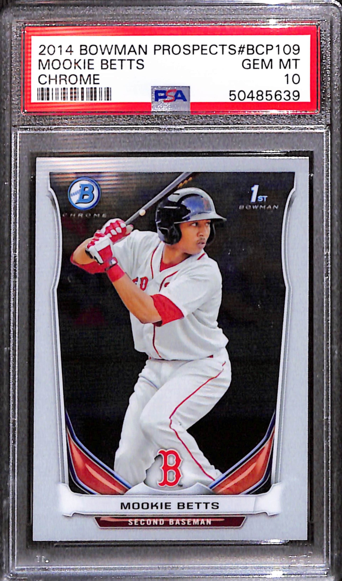 Mookie Betts 2014 Bowman Chrome #BCP109 PSA 10 Gem Mint
