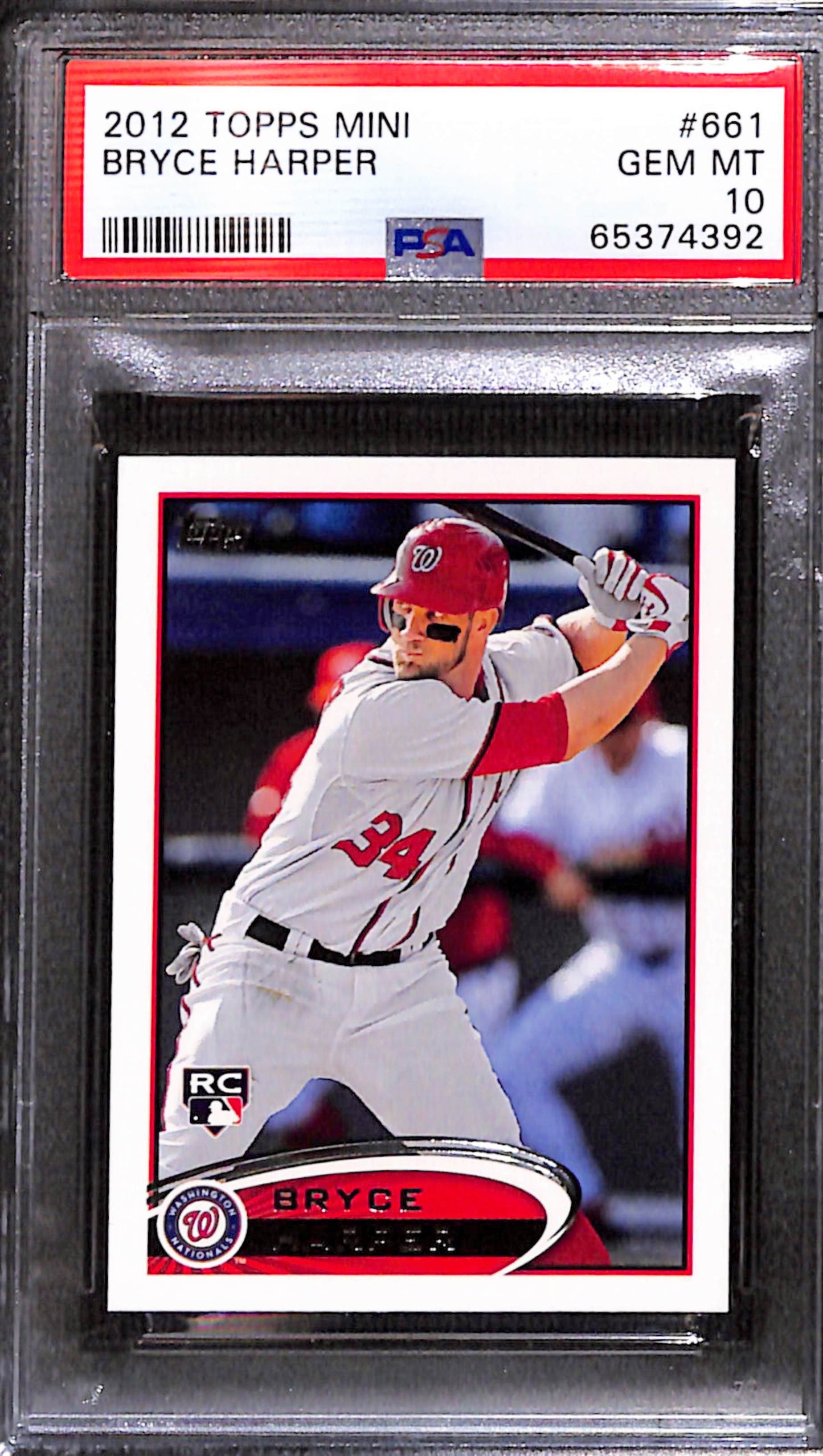 Bryce Harper 2012 Topps Mini Rookie #661 PSA 10 Gem Mint