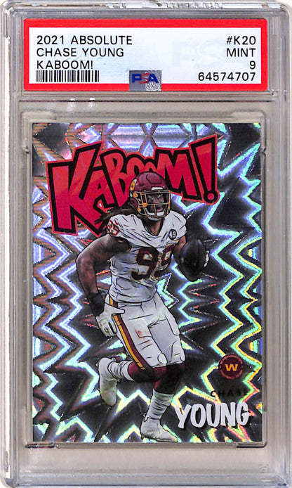 Chase Young 2021 Panini Absolute Kaboom PSA 9 Mint