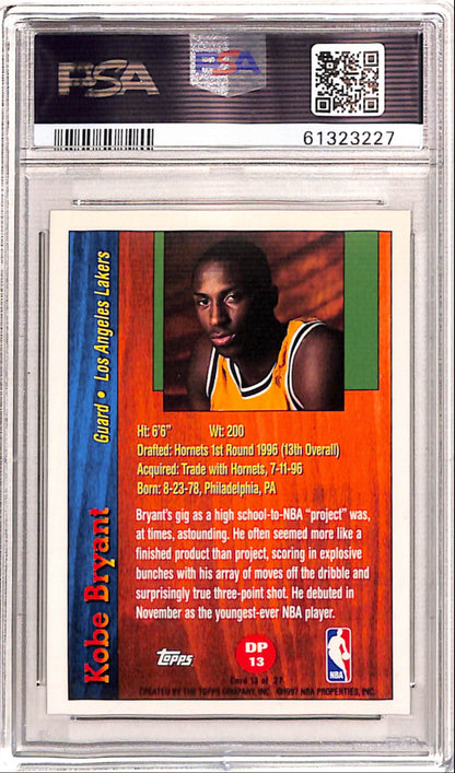Kobe Bryant 1996 Topps Draft Redemption #DP13 PSA 9 Mint 3227