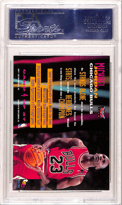 Michael Jordan 1993 Topps Stadium Club Beam Team #4 PSA 9 Mint 8865