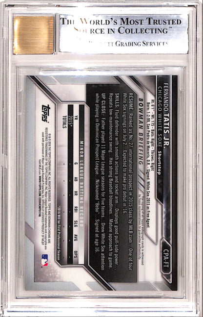 Fernando Tatis Jr. 2016 Bowman Chrome Auto BGS 8.5 Nm-Mint+
