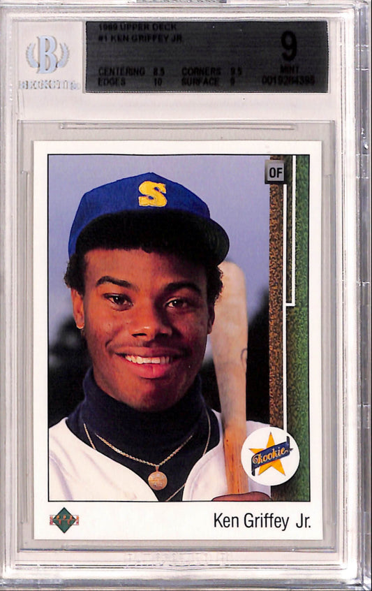 Ken Griffey Jr. 1989 Upper Deck Rookie #1 BGS 9 Mint